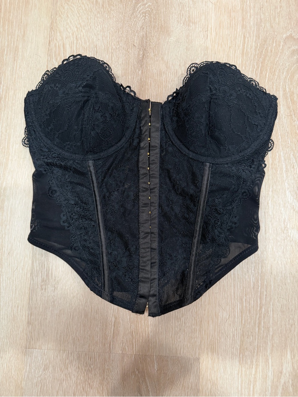 ASOS Black Lace Bustier Corset 30D